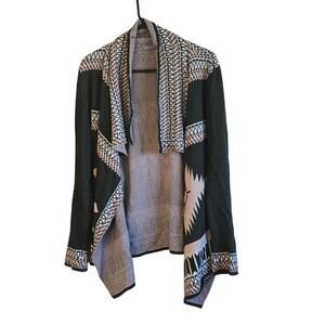 Octavia cashmere blend southwestern waterfall cardigan size medium